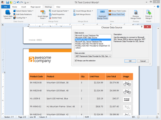 TX Text Control .NET for Windows Forms Professional-TX Text Control ...